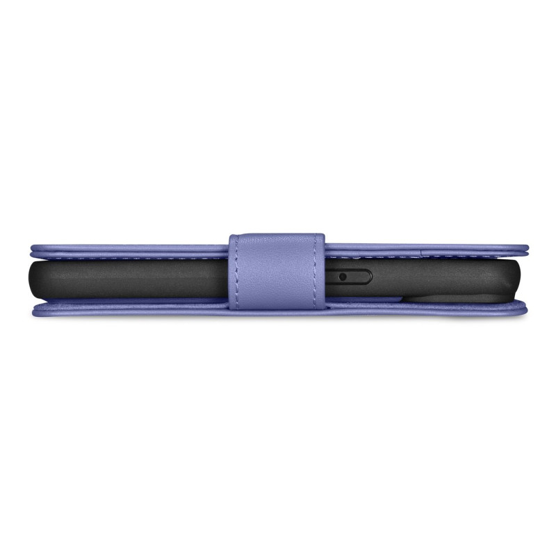 2in1 odinis atverčiamas dangtelis iPhone 14 Pro anti-RFID piniginės dėklas Šviesiai violetinis