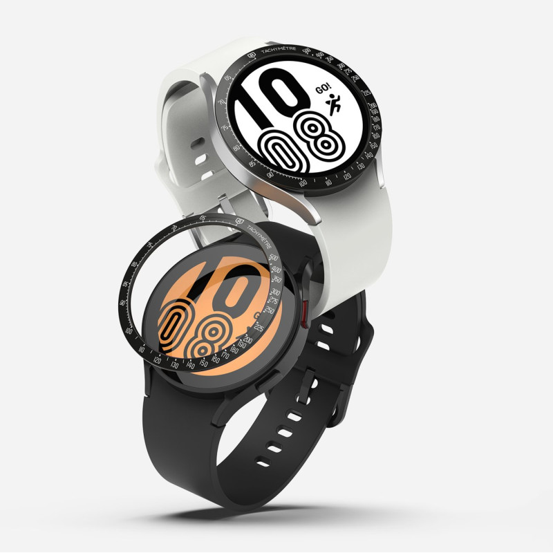 Apsauginis žiedas „Galaxy Watch“ 4/ 5 40 mm rėmelio formos nerūdijančio plieno juodas žiedas