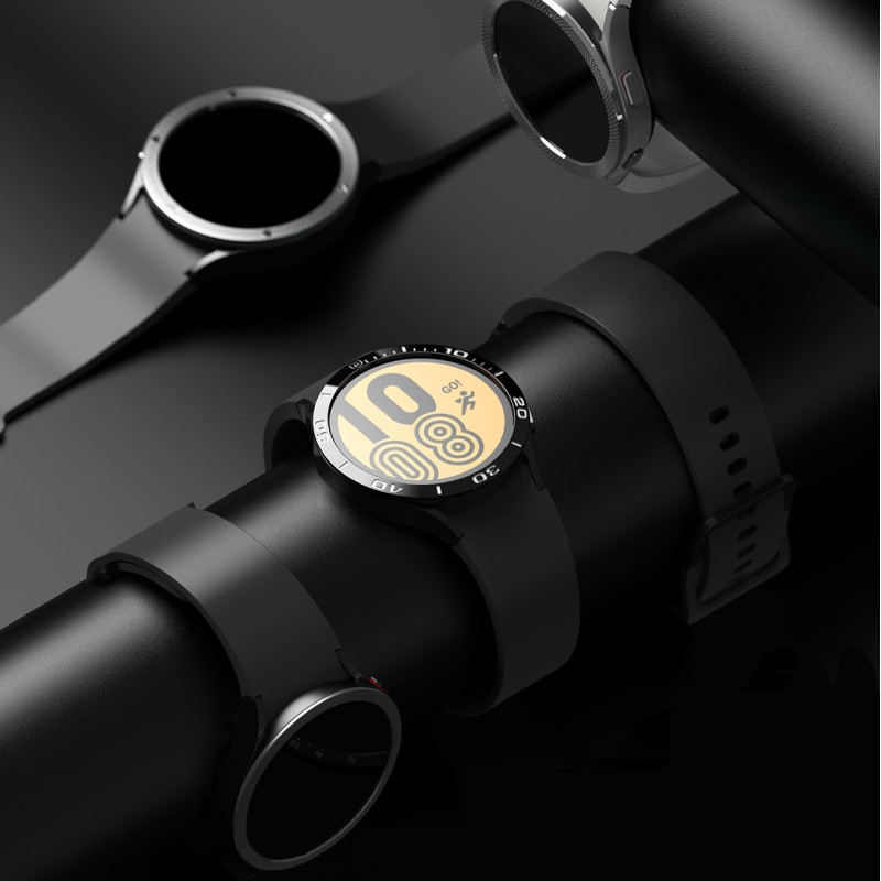 Apsauginis žiedas „Galaxy Watch“ 4/ 5 40 mm rėmelio formos nerūdijančio plieno juodas žiedas