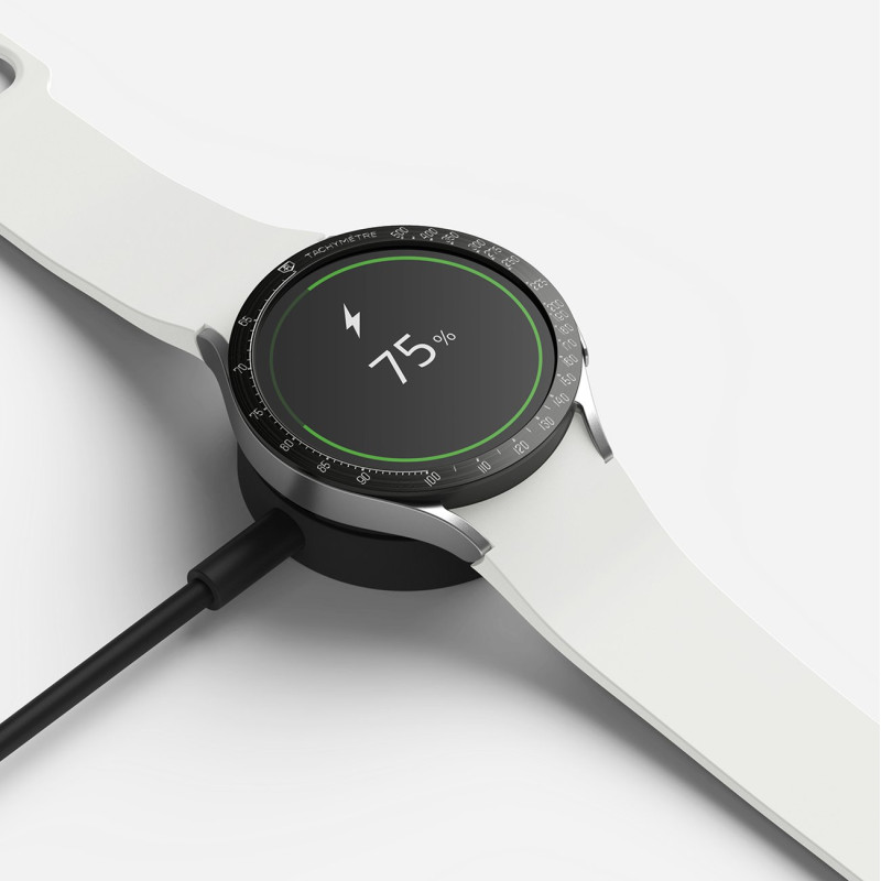 Apsauginis žiedas „Galaxy Watch“ 4/ 5 40 mm rėmelio formos nerūdijančio plieno juodas žiedas