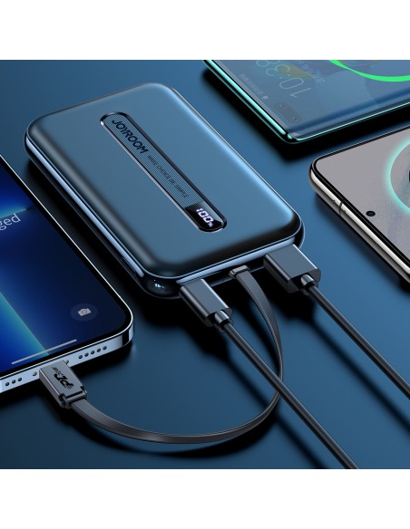 Maitinimo bankas su įmontuotu kabeliu Iphone Lightning 10000mAh PD QC3.0 juodas Maitinimo bankas su įmontuotu kabeliu Iphone Lightning 10000mAh PD QC3.0 juodas