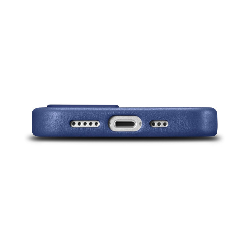Natūralios odos dėklo dangtelis iPhone 14 Plus MagSafe Case Oda mėlyna