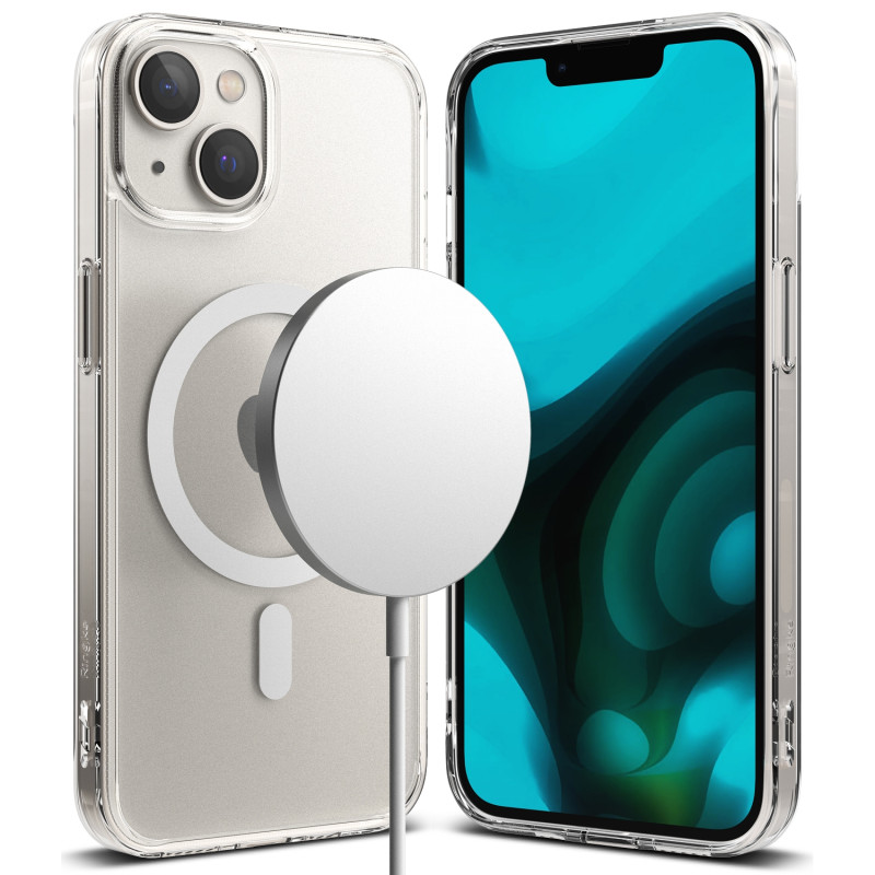 
Apsauginis dėklas su dirželio skylutėmis skirtas iPhone 14 Plus 6,7" FUSION MAGNETIC MATTE CLEAR
