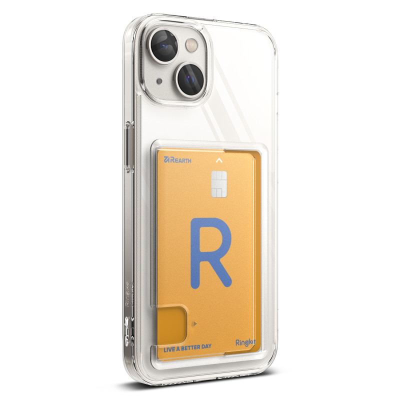 Apsauginis dėklas su dirželio angomis, skirtas iPhone 14 Plus 6,7" FUSION CARD CLEAR