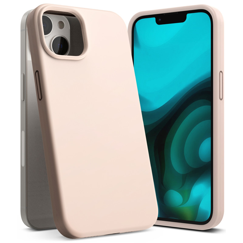 Lankstus silikoninis dėklas iPhone 14 Plus 6.7& 39 & 39 SILICONE PINK SAND
