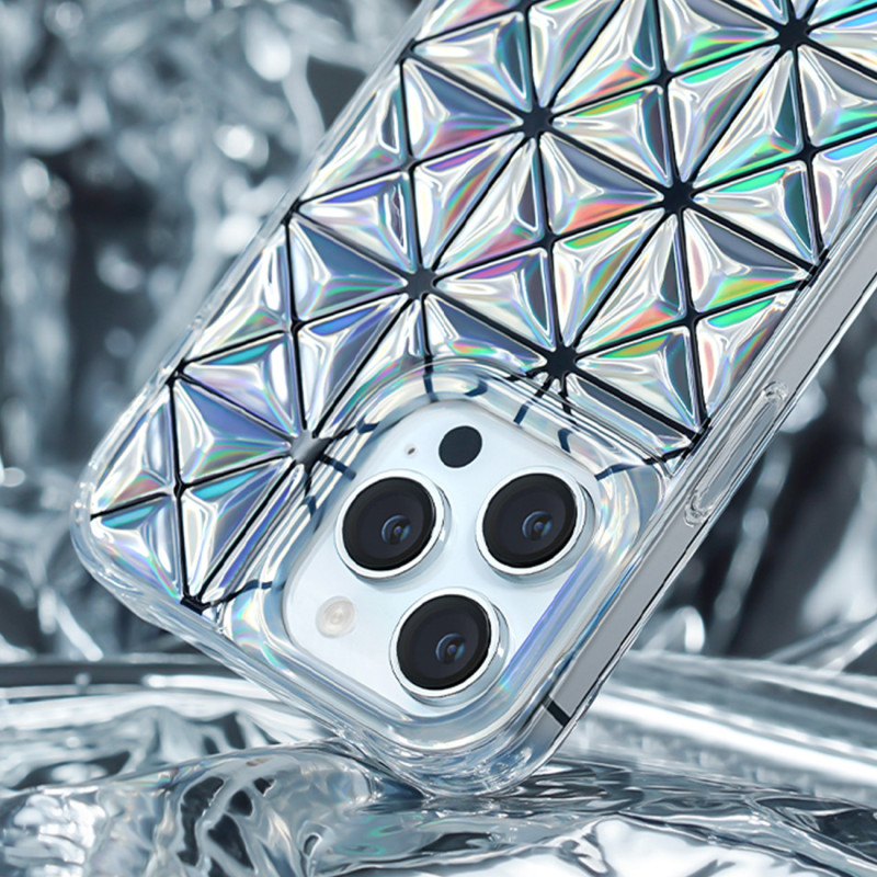 Dėklas, dangtelis iPhone 14, galinis dangtelis, Miya Series, vaivorykštė