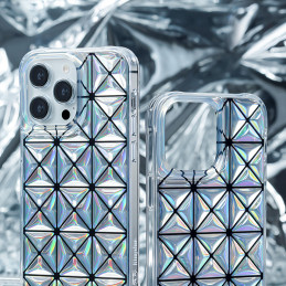 
Dėklas, dangtelis iPhone 14 Pro, galinis dangtelis, Miya Series lazerinė spalva
