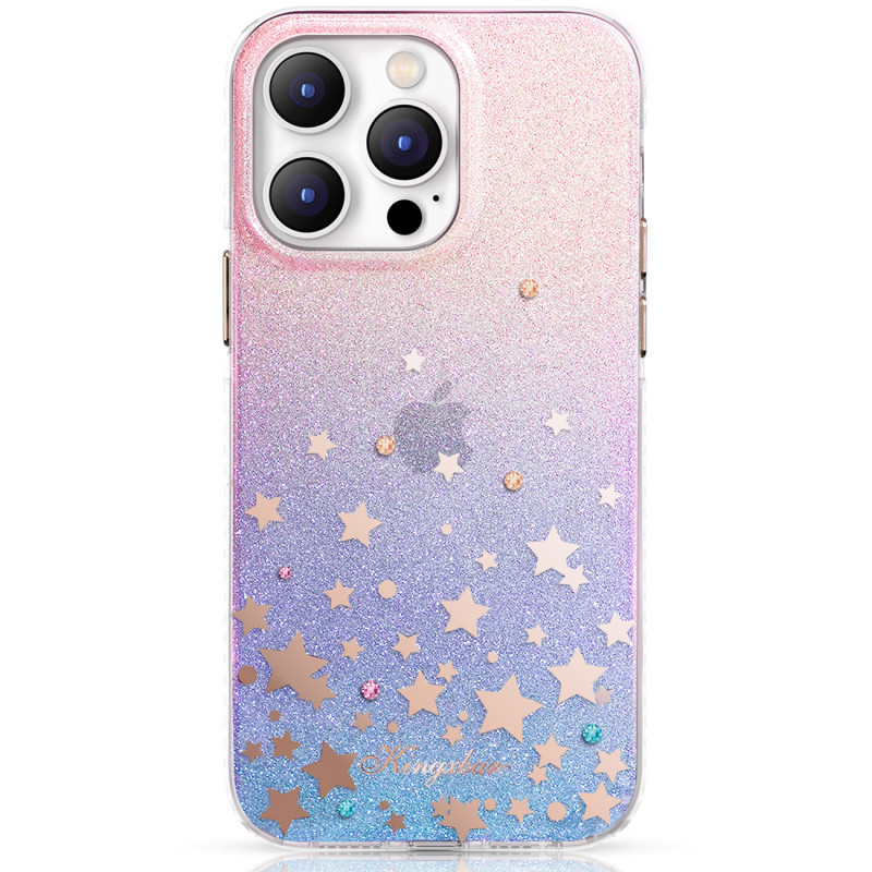 iPhone 14 Pro Heart Star serijos ZODIAC dėklas su žvaigždėmis