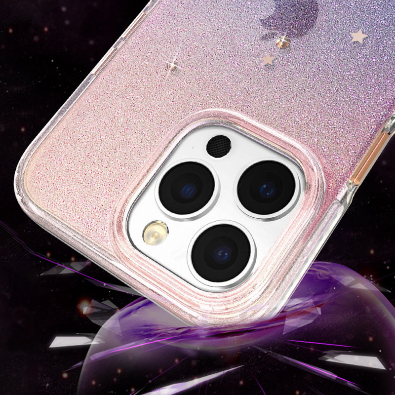 iPhone 14 Pro Heart Star serijos ZODIAC dėklas su žvaigždėmis