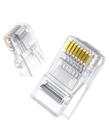 Kištukas RJ45 8P8C Cat 6 skaidrus SET 100vnt Kištukas RJ45 8P8C Cat 6 skaidrus SET 100vnt