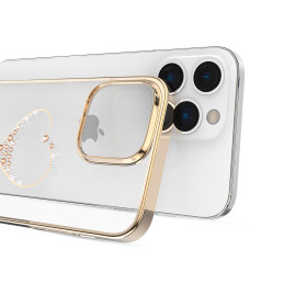 
iPhone 14 Plus dėklas dekoruotas Wish serijos auksiniais kristalais
