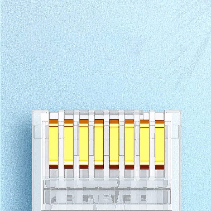 Kištukas RJ45 8P8C Cat 6 skaidrus SET 100vnt