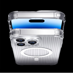
Magnetinis dėklas iPhone 14 Pro MagSafe PQY Go Out serijos lazerinės spalvos

