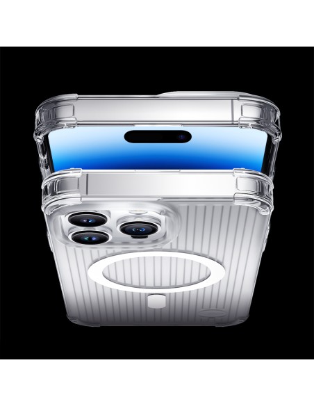 
Magnetinis dėklas iPhone 14 Plus MagSafe PQY Go Out Series juodas
