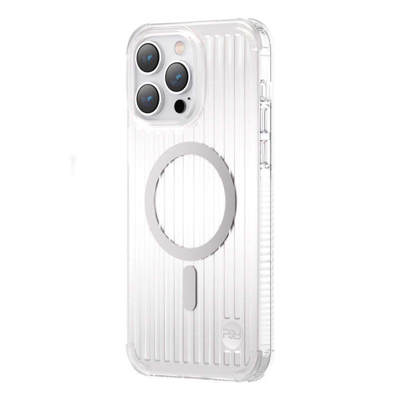 
Magnetinis dėklas iPhone 14 Plus MagSafe PQY Go Out Series sidabras
