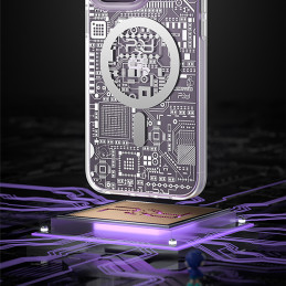 
Magnetinis dėklas iPhone 14 Plus MagSafe PQY Geek Series auksinis
