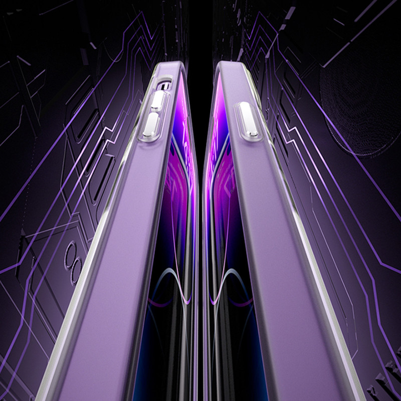 Magnetinis dėklas iPhone 14 Pro Max MagSafe PQY Geek Series sidabras