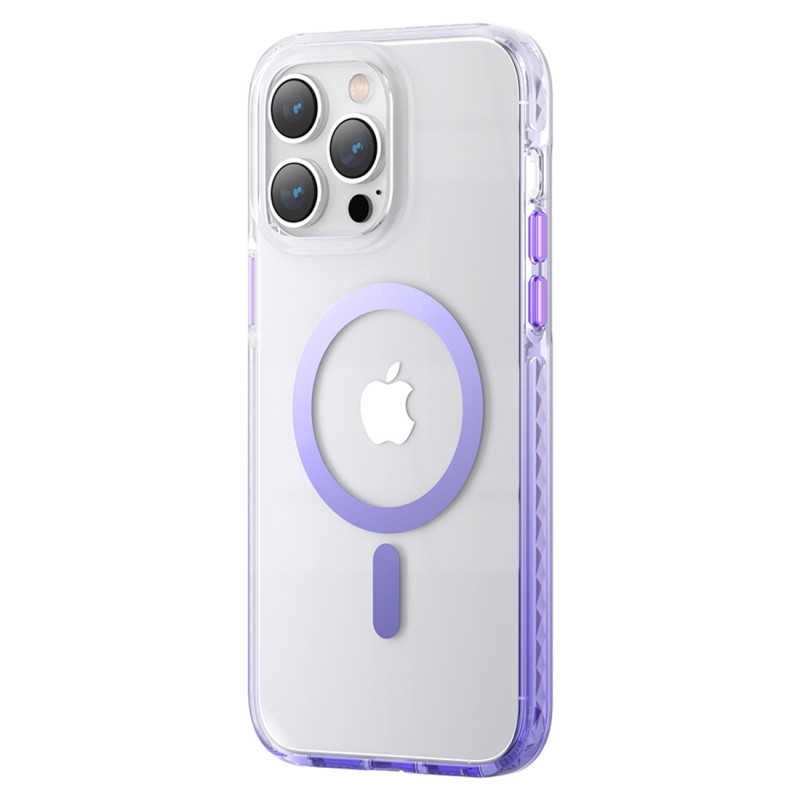 
Magnetinis dėklas iPhone 14 MagSafe PQY Ice Crystal Series violetinis
