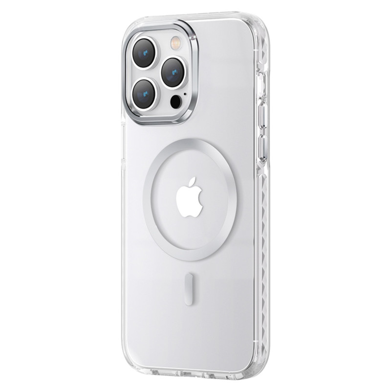 
Magnetinis dėklas iPhone 14 MagSafe PQY Ice Crystal Series sidabras
