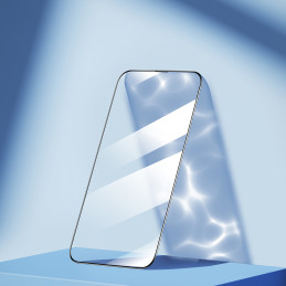 
Viso ekrano grūdintas stiklas skirtas iPhone 14 su Knight 2.5D TG rėmeliu, skaidrus
