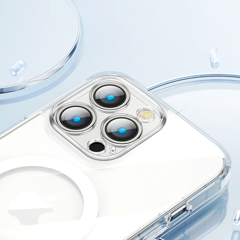 Magnetinis dėklas iPhone 14 Pro MagSafe 14D Magnetic Case skaidrus
