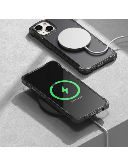 
Patvarus ir patvarus iPhone 14 Plus Fusion Bumper pilkos spalvos dėklas
