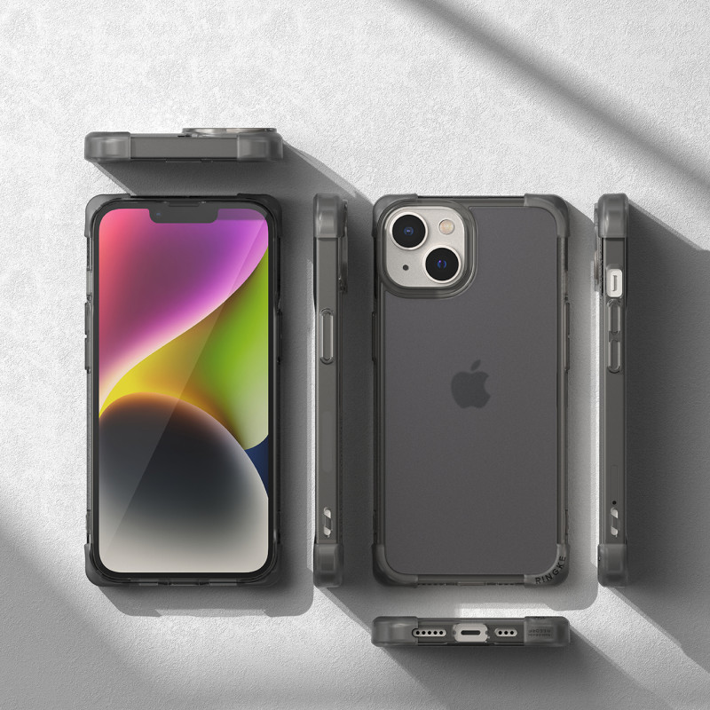 
Patvarus ir patvarus iPhone 14 Plus Fusion Bumper pilkos spalvos dėklas
