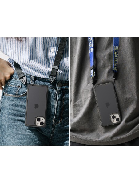 
Patvarus ir patvarus iPhone 14 Plus Fusion Bumper pilkos spalvos dėklas
