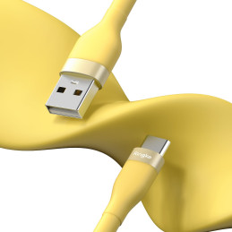 
Kabelis USB-A - USB-C 480Mb/ s 12W 2m geltonas
