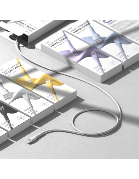 
Kabelis USB-A - USB-C 480Mb/ s 12W 2m geltonas
