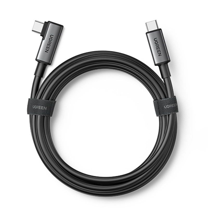 
Kampinis USB-C laidas su palaikymu Oculus Quest 2 VR akiniams 60W 5m juodas
