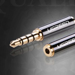 
Adapterio garso lizdas 3,5 mm vyriškas lizdas 2,5 mm moteriškas juodas
