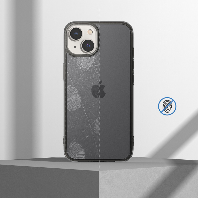 Apsauginis iPhone 14 Plus dėklo dangtelis su Fusion Matte pilku gelio rėmeliu