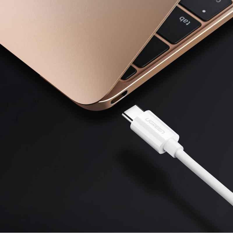 USB-C - USB-B 480Mb/ s spausdintuvo kabelis, 1m, baltas