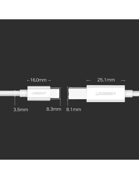 USB-C - USB-B 480Mb/ s spausdintuvo kabelis, 1m, baltas
 
USB-C - USB-B 480Mb/ s spausdintuvo kabelis, 1m, baltas