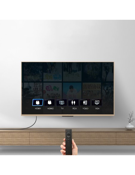 
HDMI 4K laidas su kampiniu kištuku, 2m, juodas
