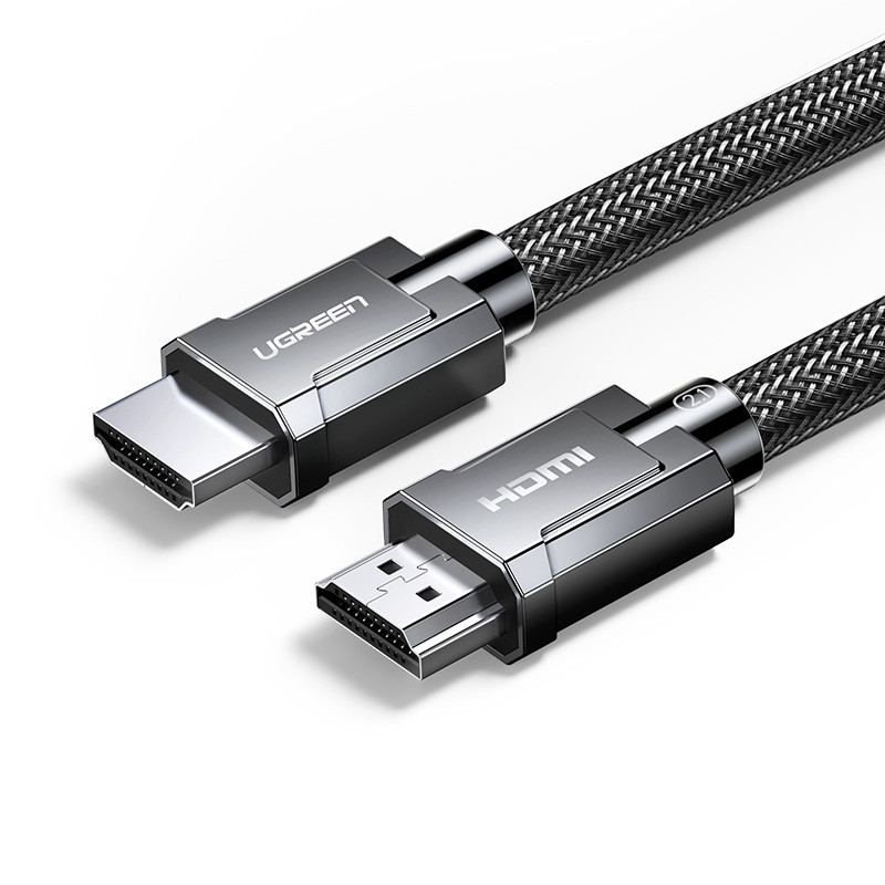 
HDMI 2.1 kabelis 8K 60Hz 48Gb/ s 3m lankstus, pintas, pilkas
