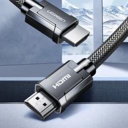 
HDMI 2.1 kabelis 8K 60Hz 48Gb/ s 3m lankstus, pintas, pilkas
