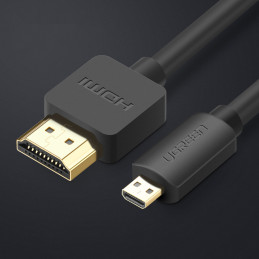 
Micro HDMI - HDMI 4K 60Hz kabelis, 3m, juodas
