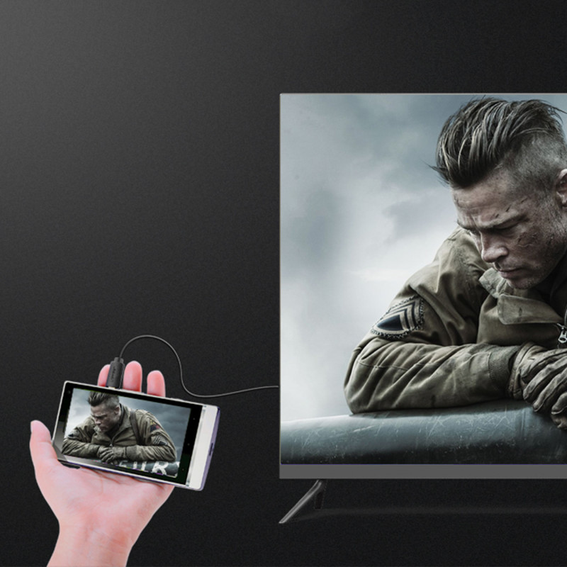 
Micro HDMI - HDMI 4K 60Hz kabelis, 3m, juodas
