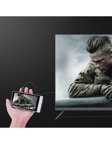 
Micro HDMI - HDMI 4K 60Hz kabelis, 3m, juodas
