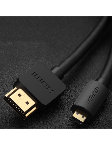 
Micro HDMI - HDMI 4K 60Hz kabelis, 3m, juodas
