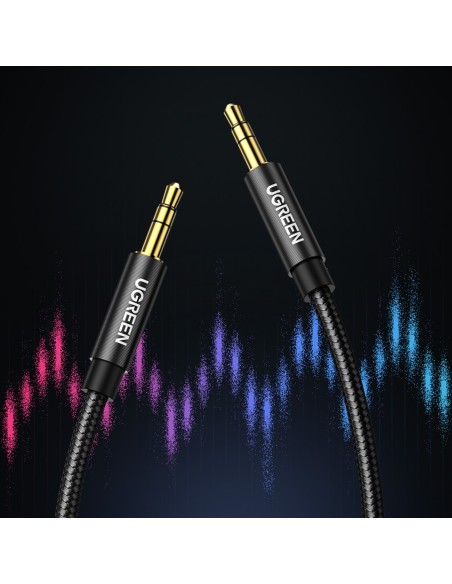 
AUX garso laidas, tiesus minijack kištukas, 3,5 mm, 2 m, mėlynas
