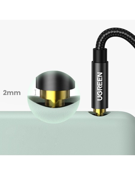 
AUX garso laidas, tiesus minijack kištukas, 3,5 mm, 2 m, mėlynas
