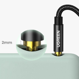 
AUX garso laidas, tiesus mini jack kištukas, 3,5 mm, 5 m, mėlynas
