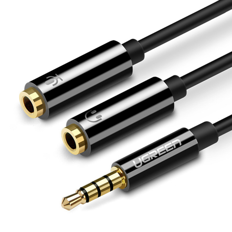 3,5 mm mini lizdo adapterio skirstytuvas - 2 x 3,5 mm mini lizdas mikrofonas ir ausinės juodos
3,5 mm mini lizdo adapterio skirstytuvas - 2 x 3,5 mm mini lizdas mikrofonas ir ausinės juodos