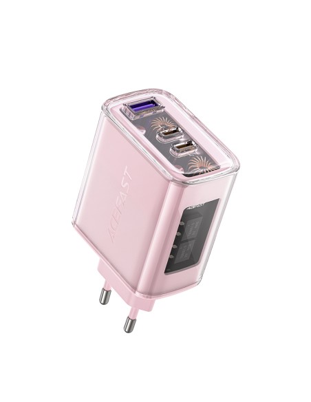 GaN 65W tinklo įkroviklis 3 prievadai 1x USB 2x USB-C rožinė
 
GaN 65W tinklo įkroviklis 3 prievadai 1x USB 2x USB-C rožinė