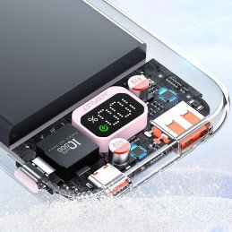 
Powerbank 10000mAh Sparkling Series greito įkrovimo 30W violetinė
