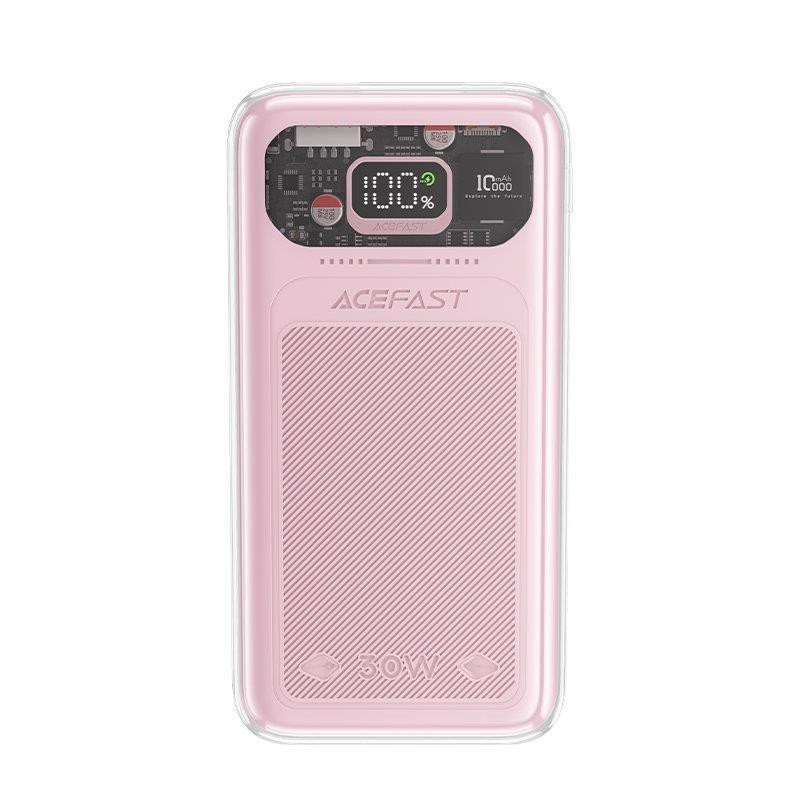 
Powerbank 10000mAh Sparkling Series greito įkrovimo 30W rožinė
