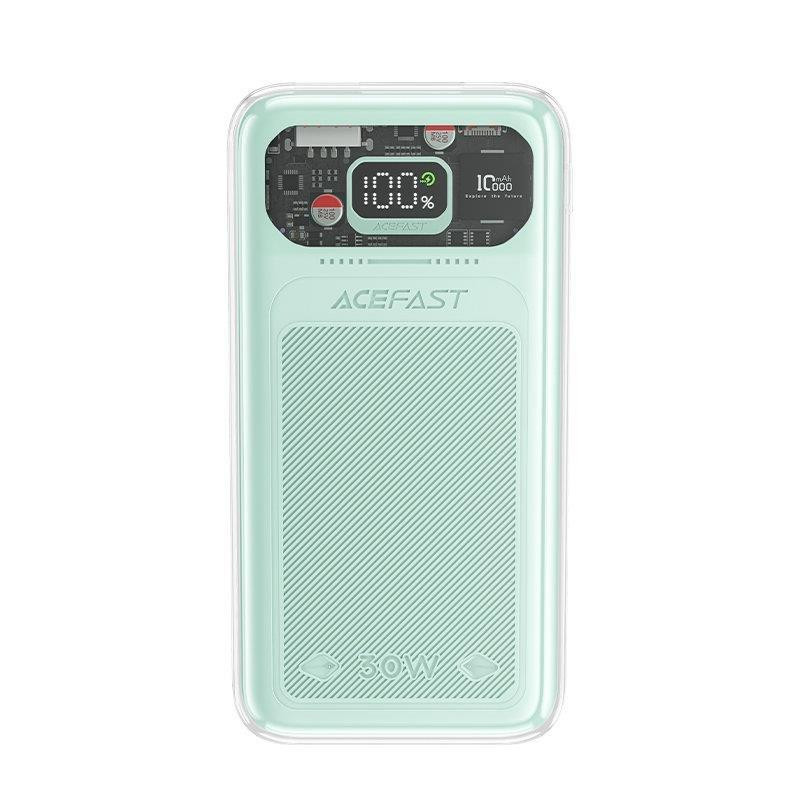 
Powerbank 10000mAh Sparkling Series greito įkrovimo 30W žalia
